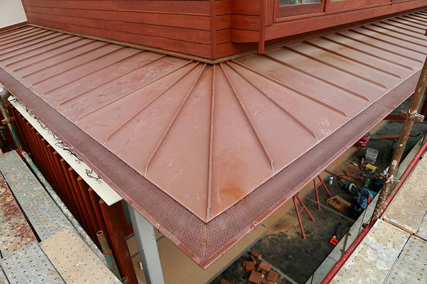 Mosman Copper standing seam roofing Project